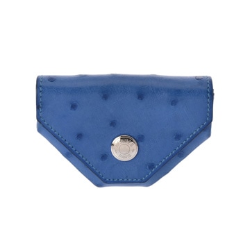 エルメス ルヴァンキャトル 青 オーストリッチ ユニセックス 財布 【purse】