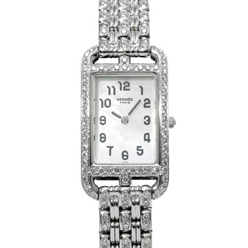 エルメス ナンタケット NA1.293 シェル/シルバー レディース 時計 【wristwatch】