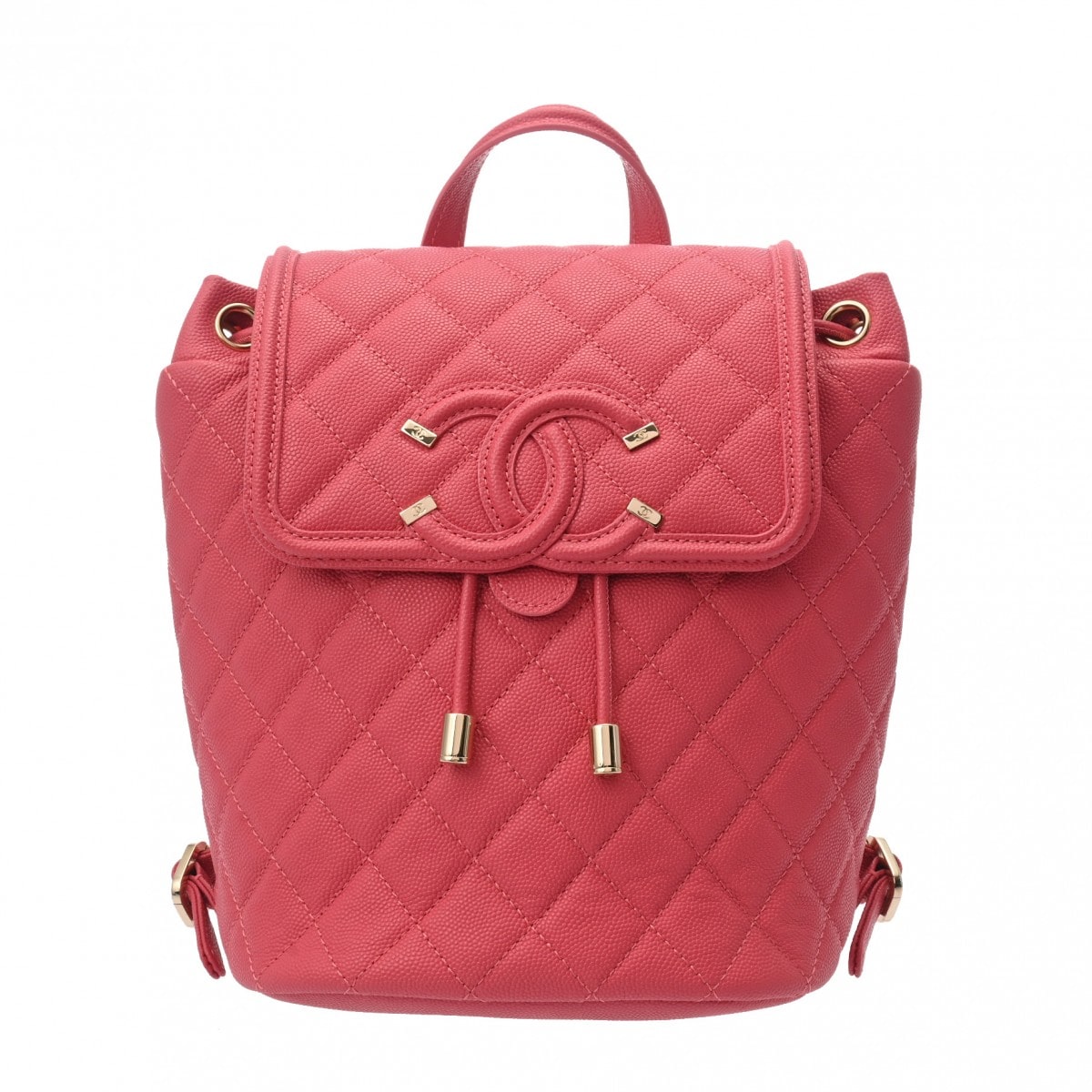シャネル CCフィグリー バックパック ピンク キャビアスキン レディース バッグ 【bag】