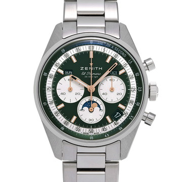 ゼニス クロノマスター ブティックエディション 03.3400.3610/40.M3200 オリーブグリーン/ホワイト メンズ 時計 【wristwatch】