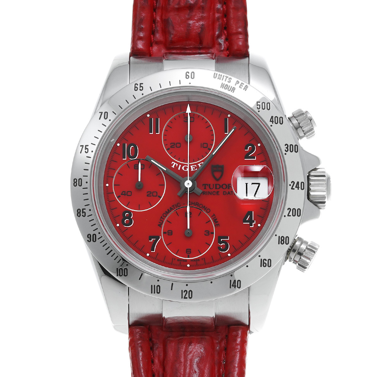 チューダー / チュードル クロノタイム タイガー 79280 レッド メンズ 時計 【wristwatch】