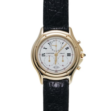 カルティエ クーガー クロノリフレックス 150周年 W35X0856 ホワイト メンズ 時計 【wristwatch】