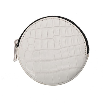 ロエベ ラウンド 丸型 ホワイト 116.25.951 クロコダイル レディース 財布 【purse】