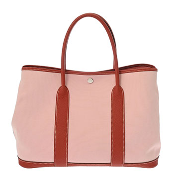 エルメス ガーデンパーティ PM トート ローズサクラ トワルオフィシエ/ネゴンダ レディース バッグ 【bag】