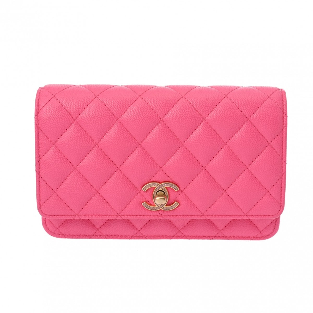シャネル マトラッセ チェーンウォレット ピンク AP0250 キャビアスキン レディース バッグ 【bag】