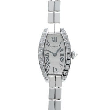 カルティエ ミニトノーラニエール ベゼルダイヤ WJ2004W3 シルバー レディース 時計 【wristwatch】