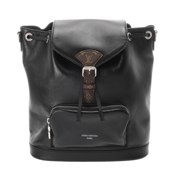 ルイヴィトン モノグラム モンスリ バイブ PM ブラック M12587 ラムレザー/モノグラムキャンバス レディース バッグ 【bag】