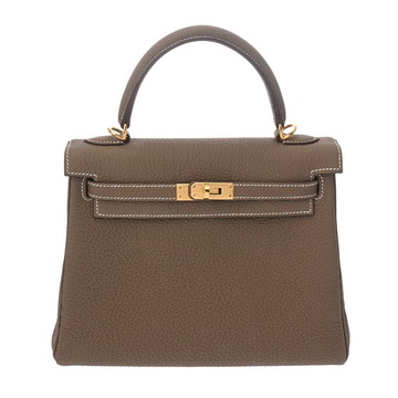 エルメス ケリー 25 内縫い エトゥープ トゴ レディース バッグ 【bag】