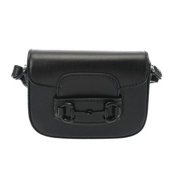 グッチ ミニ ホースビット 1955 2WAYバッグ  ブラック 726863 レザー レディース バッグ 【bag】
