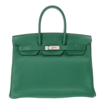 エルメス バーキン 35 ヴェールヴェルティゴ/ヴェールアングレ トリヨンクレマンス ユニセックス バッグ 【bag】