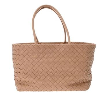 ボッテガヴェネタ イントレチャート トートバッグ ベージュ レザー ユニセックス バッグ 【bag】