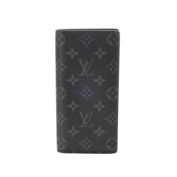 ルイヴィトン モノグラムエクリプス ポルトフォイユブラザ 黒/グレー M61697 レザー メンズ 財布 【purse】