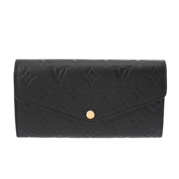 ルイヴィトン モノグラムアンプラント ポルオフォイユサラ ノワール M82257 レザー レディース 財布 【purse】