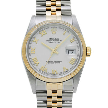 ロレックス デイトジャスト 16233 ホワイト メンズ 時計 【wristwatch】
