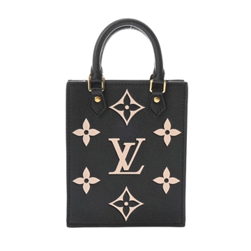 ルイヴィトン モノグラムアンプラント プティット サックプラ 2WAY ノワール/ベージュ M57937 レザー レディース バッグ 【bag】