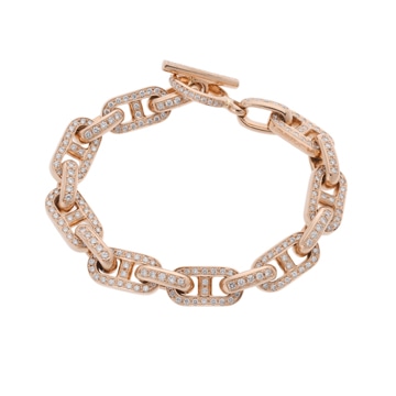 ノーブランド ダイヤ4.13ct  ブラック3.71ct K18ピンクゴールド PG レディース ジュエリー 【jewelry】