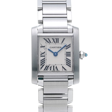 カルティエ タンク フランセーズ SM W51008Q3 シルバー レディース 時計 【wristwatch】