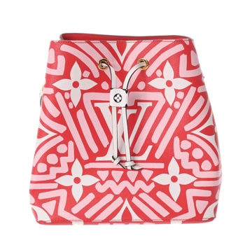 ルイヴィトン モノグラム LVクラフティ ネオノエ ホワイト/ピンク/ルージュ モノグラムキャンバス レディース バッグ 【bag】