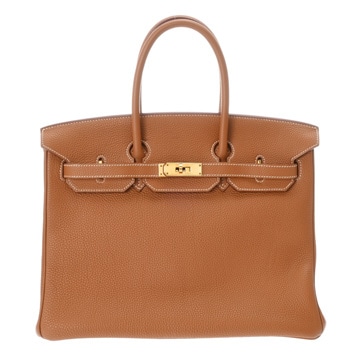 エルメス バーキン 35 ゴールド トゴ ユニセックス バッグ 【bag】