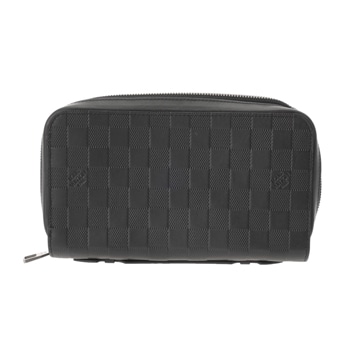ルイヴィトン ダミエアンフィニ ジッピー XL トラベルケース オニキス N61254 レザー メンズ 財布 【purse】
