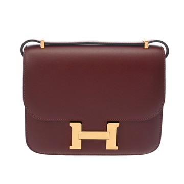 エルメス コンスタンス3 ミニ 18 ルージュアッシュ ボックスカーフ レディース バッグ 【bag】