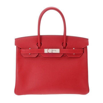 エルメス バーキン 30 ルージュカザック ヴォーエプソン レディース バッグ 【bag】