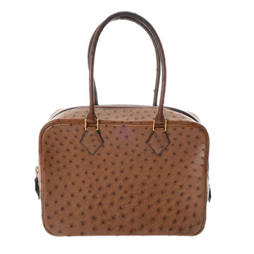 エルメス プリュム エラン エベヌ オーストリッチ レディース バッグ 【bag】