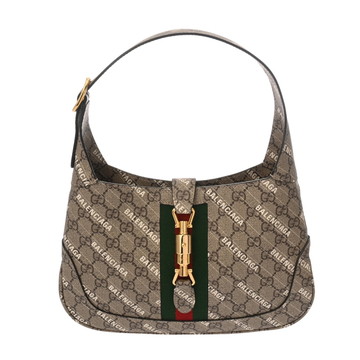 グッチ GGスプリーム ジャッキー 1961 バレンシアガコラボ ベージュ 636706 PVC レディース バッグ 【bag】