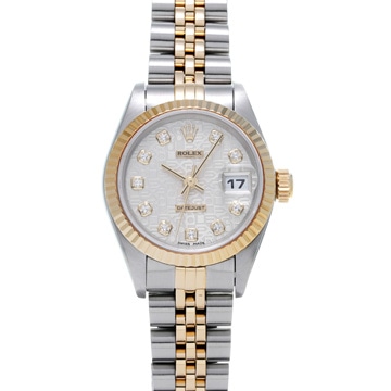 ロレックス デイトジャスト 10Pダイヤ 69173G シルバーコンピュータ/ダイヤモンド レディース 時計 【wristwatch】