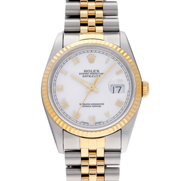 ロレックス デイトジャスト 16233 ホワイト メンズ 時計 【wristwatch】