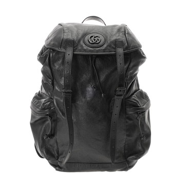 グッチ ダブルG バックパック ブラック 725657 レザー メンズ バッグ 【bag】