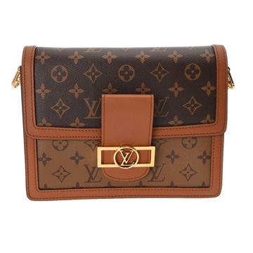 ルイヴィトン モノグラムリバース ドーフィーヌ MM 旧型 キャメル系/ブラウン M44391 モノグラムキャンバス レディース バッグ 【bag】