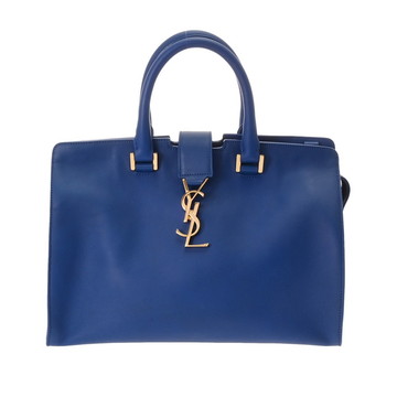 サンローラン ベイビーカバス 2WAY ブルー 394461 レザー