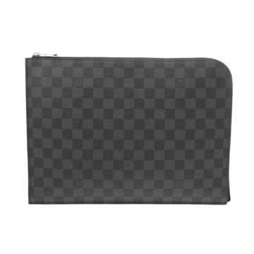ルイヴィトン ダミエグラフィット ポシェットジュール GM 黒/グレー N64437 ダミエキャンバス メンズ バッグ 【bag】
