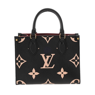 ルイヴィトン モノグラムアンプラント オンザゴー PM 2WAY ブラック/ベージュ M45659 レザー レディース バッグ 【bag】