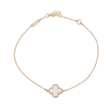 ヴァンクリーフ＆アーペル スウィートアルハンブラ マザーオブパール K18イエローゴールド YG レディース ジュエリー 【jewelry】