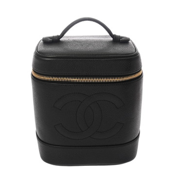 シャネル 縦型バニティ ブラック A01998 キャビアスキン レディース バッグ 【bag】