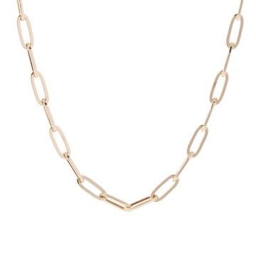 ノーブランド 中空デザイン 50cm チェーン ゴールド K18イエローゴールド YG ユニセックス ジュエリー 【jewelry】