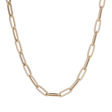 ノーブランド 中空デザイン 50cm チェーン ゴールド K18イエローゴールド YG ユニセックス ジュエリー 【jewelry】