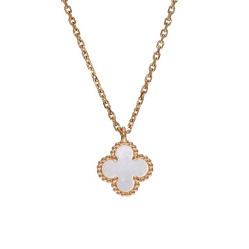 ヴァンクリーフ＆アーペル スウィート アルハンブラ シェル VCARF69100 K18イエローゴールド YG レディース ジュエリー 【jewelry】