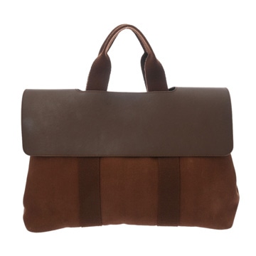 エルメス ヴァルパライソ MM ブラウン トワルシェブロン/ヴォーグミ ユニセックス バッグ 【bag】