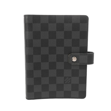 ルイヴィトン ダミエグラフィット アジェンダ MM ブラック R20242 ダミエキャンバス メンズ 筆記具 【other】