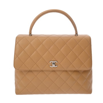 シャネル マトラッセ ケリー型 ベージュ A12397 キャビアスキン レディース バッグ 【bag】