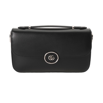 グッチ ショルダーバッグ ブラック 739721 レザー レディース バッグ 【bag】