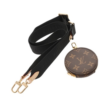 ルイヴィトン モノグラム 幅4cm ポーチ付き ノワール J02487 モノグラムキャンバス ユニセックス 【other】