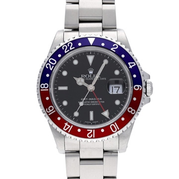 ロレックス GMTマスター PEPSIベゼル 16700 ブラック メンズ 時計 【wristwatch】