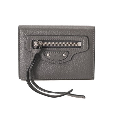 バレンシアガ ネオクラシック ミニウォレット グレー 640107 レザー ユニセックス 財布 【purse】