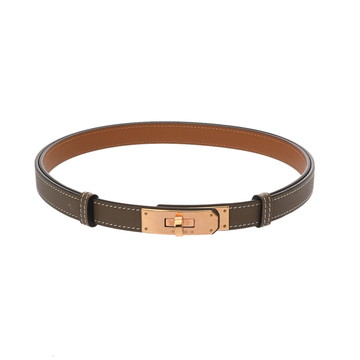 エルメス ケリー ベルト エトゥープ/ゴールド ヴォーエプソン レディース 【other】