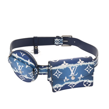 ルイヴィトン モノグラム サンチュール デイリー マルチポケット  ブルー M0253 モノグラムキャンバス メンズ 【other】