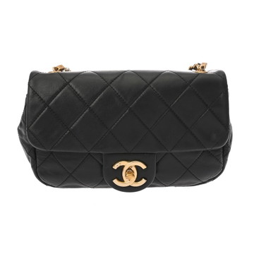 シャネル マトラッセ ミニ チェーンショルダー ブラック カーフ/パール レディース バッグ 【bag】